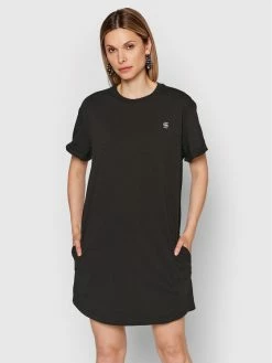 Το φθηνότερο 👍 G-Star Raw Γυναίκες Καθημερινά Φορέματα Φόρεμα καθημερινό Lash Fem D21383-336-6484 Μαύρο Loose Fit 🔔