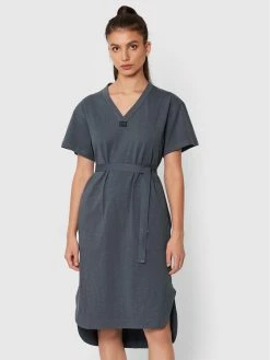 Καλύτερη πώληση 😉 G-Star Raw Γυναίκες Καθημερινά Φορέματα Φόρεμα καθημερινό Fabric Mix D21629-B255-863 Σκούρο μπλε Regular Fit 🧨