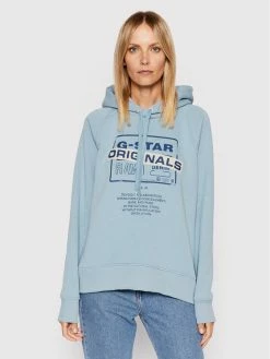 Εκπτωση 😍 G-Star Raw Γυναίκες Μπλούζες Μπλούζα Original D21249-A971-813 Μπλε Loose Fit 🧨