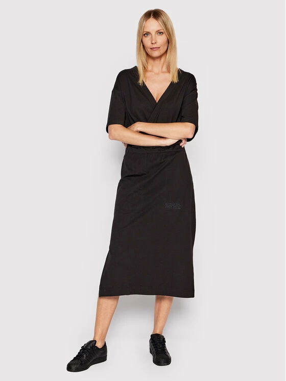 Νέος 😉 G-Star Raw Γυναίκες Καθημερινά Φορέματα Φόρεμα καθημερινό Bohdana D21296-B771-6484 Μαύρο Straight Fit 🧨 - Image 2