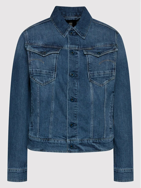 Πολύ καλή προσφορά 🧨 G-Star Raw Γυναίκες Τζιν Μπουφάν Τζιν μπουφάν Burten Stretch D20051-C911-C767 Σκούρο μπλε Regular Fit 🧨 - Image 6