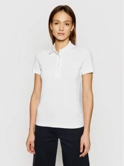 Κουπόνι 👏 Lacoste Γυναίκες Μπλούζες Polo Polo PF5462 Λευκό Slim Fit 🔔