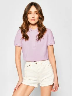 Flash Sale 💯 Lacoste Γυναίκες Μπλούζες Polo Μπλούζα PF5462 Ροζ Slim Fit 🛒