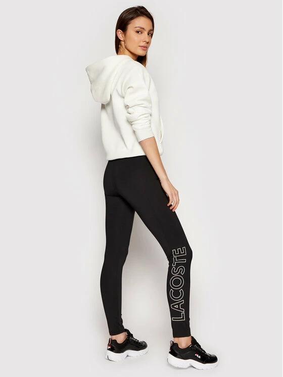 Τοπ 10 ✨ Lacoste Γυναίκες Κολάν XF3901 Μαύρο Slim Fit 👏 - Image 2
