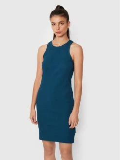 Καλύτερη πώληση 🤩 G-Star Raw Γυναίκες Καθημερινά Φορέματα Φόρεμα καθημερινό Engineered Rib D21384-C678-1861 Μπλε Slim Fit ❤️