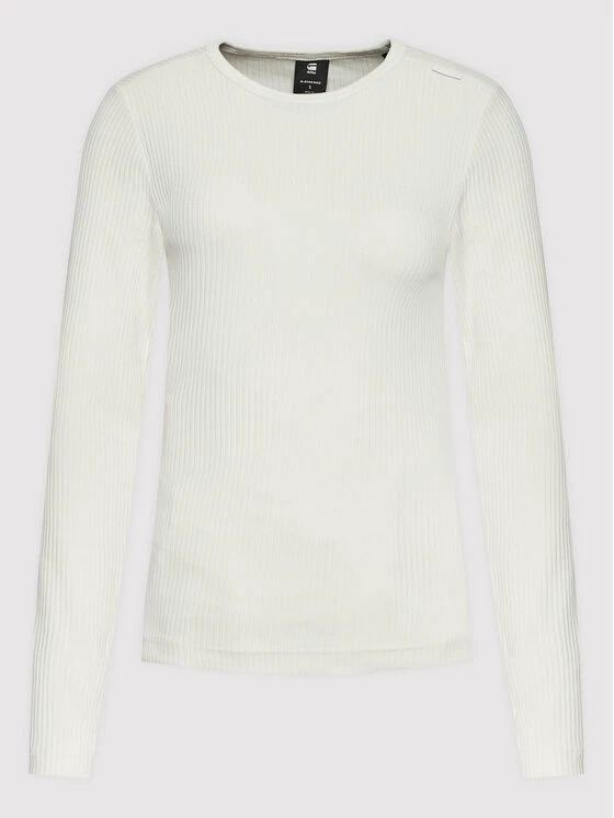 Η καλύτερη συμφωνία 🎁 G-Star Raw Γυναίκες Μπλουζάκια Μπλουζάκι D21575-D107-D113 Λευκό Slim Fit 😀 - Image 5