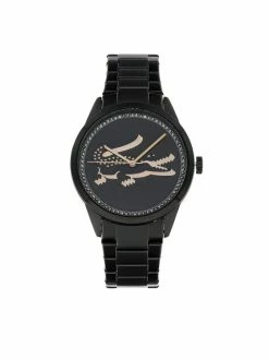 Συμφωνίες 🥰 Lacoste Γυναίκες Αναλογικά Ρολόι Ladycroc 2001192 Μαύρο 🤩