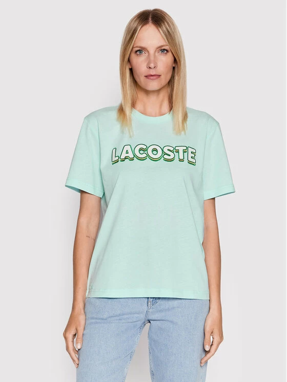 Η καλύτερη συμφωνία 🔥 Lacoste Γυναίκες T-shirts T-Shirt TF0202 Πράσινο Regular Fit ⭐