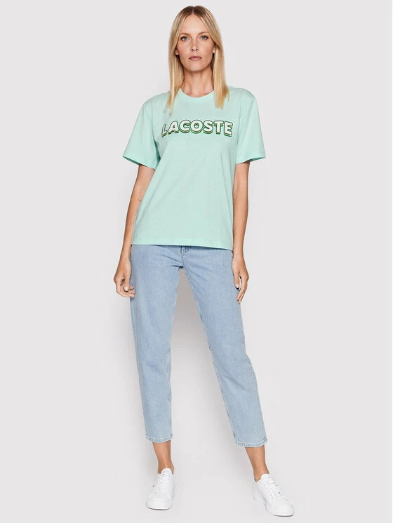 Η καλύτερη συμφωνία 🔥 Lacoste Γυναίκες T-shirts T-Shirt TF0202 Πράσινο Regular Fit ⭐ - Image 2