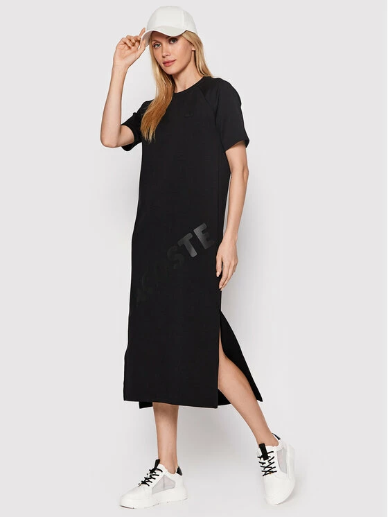 Αγορά ✨ Lacoste Γυναίκες Καθημερινά Φορέματα Φόρεμα καθημερινό EF0206 Μαύρο Regular Fit 🧨 - Image 2