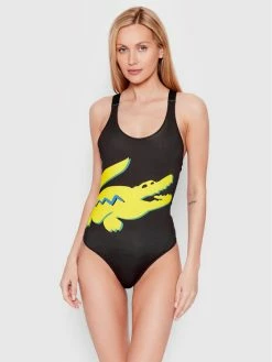 Εξοδος 🎁 Lacoste Γυναίκες Ολόσωμα Μαγιό Μαγιό MF3485 Μαύρο ⌛