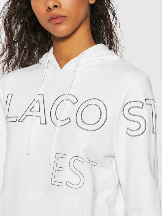 Το φθηνότερο 👍 Lacoste Γυναίκες Μπλούζες Μπλούζα SF0205 Λευκό Regular Fit 💯 - Image 4