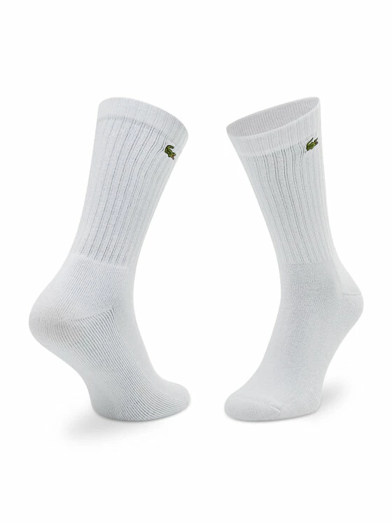 Flash Sale 🤩 Lacoste Γυναίκες Ψηλές Κάλτσες Κάλτσες Ψηλές Unisex RA4182 Λευκό ⭐ - Image 2