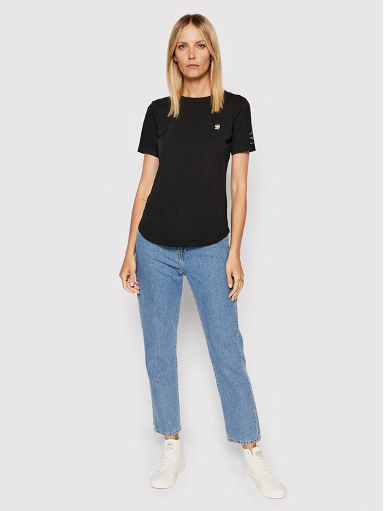Κουπόνι 😀 G-Star Raw Γυναίκες T-shirts T-Shirt Mysid Optic D21241-C506-6484 Μαύρο Slim Fit 🌟 - Image 2
