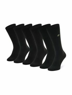 Best Pirce 😉 Lacoste Γυναίκες Ψηλές Κάλτσες Σετ 3 ζευγάρια ψηλές κάλτσες Unisex RA4261 Μαύρο ⭐