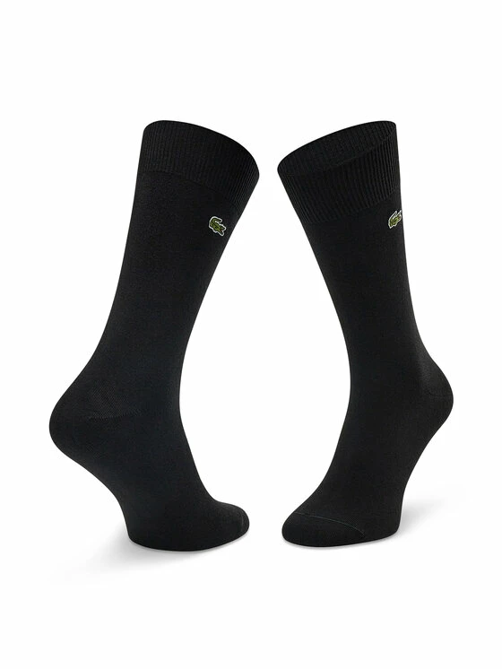 Best Pirce 😉 Lacoste Γυναίκες Ψηλές Κάλτσες Σετ 3 ζευγάρια ψηλές κάλτσες Unisex RA4261 Μαύρο ⭐ - Image 3