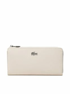 Κουπόνι ✔️ Lacoste Γυναίκες Πορτοφόλια Μεγάλο Πορτοφόλι Γυναικείο NF2780DC Λευκό ⭐