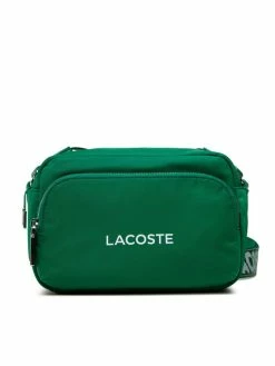 Flash Sale 🔔 Lacoste Γυναίκες Τσάντες Χιαστί Τσαντάκι Pocket Crossover Bag NU3825SG Πράσινο 🔥
