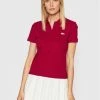 Προϋπολογισμός 👍 Lacoste Γυναίκες Μπλούζες Polo Polo PF1481 Μπορντό Slim Fit 🌟