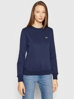 Καλύτερη πώληση 😍 Lacoste Γυναίκες Μπλούζες Χωρίς Φερμουάρ Μπλούζα SF7089 Σκούρο μπλε Regular Fit ✔️