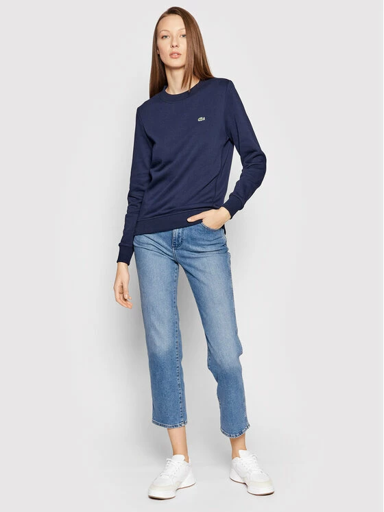 Καλύτερη πώληση 😍 Lacoste Γυναίκες Μπλούζες Χωρίς Φερμουάρ Μπλούζα SF7089 Σκούρο μπλε Regular Fit ✔️ - Image 2