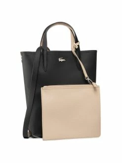 Best Pirce ✨ Lacoste Γυναίκες Τσάντες με Χερούλι Τσάντα Vertical Shopping Bag NF2991AA Μαύρο 🥰