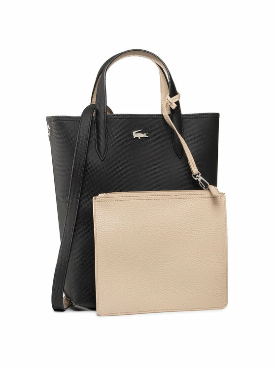Best Pirce ✨ Lacoste Γυναίκες Τσάντες με Χερούλι Τσάντα Vertical Shopping Bag NF2991AA Μαύρο 🥰