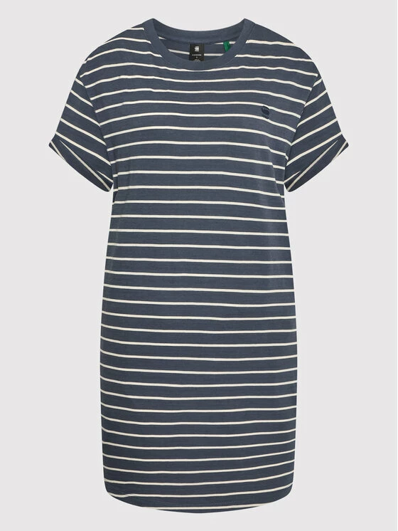 Το φθηνότερο 🧨 G-Star Raw Γυναίκες Καθημερινά Φορέματα Φόρεμα καθημερινό Lash Fem D21383-C483-D166 Σκούρο μπλε Loose Fit 😉 - Image 5