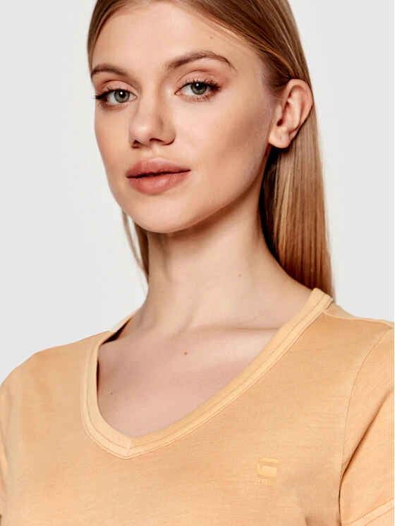 Τοπ 10 🔔 G-Star Raw Γυναίκες T-shirts T-Shirt Lyon D21242-B059-C984 Μπεζ Regular Fit 👍 - Image 4