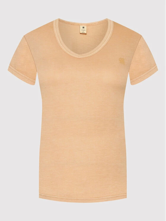 Τοπ 10 🔔 G-Star Raw Γυναίκες T-shirts T-Shirt Lyon D21242-B059-C984 Μπεζ Regular Fit 👍 - Image 5