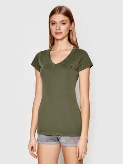 Ολοκαίνουργιο 👍 G-Star Raw Γυναίκες T-shirts T-Shirt Lyon D21242-B059-D033 Πράσινο Regular Fit 🔥