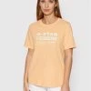 Νέος 👍 G-Star Raw Γυναίκες T-shirts T-Shirt Originals Label D19953-4107-C962 Πορτοκαλί Regular Fit 🎁