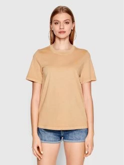 Flash Sale 😉 G-Star Raw Γυναίκες T-shirts T-Shirt Overdyed D19904-B059-C984 Μπεζ Regular Fit 💯