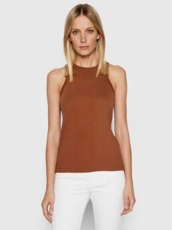 Πολύ καλή προσφορά 💯 G-Star Raw Γυναίκες Tops Τοπ Engineered Rib D19323-C678-C740 Καφέ Slim Fit 🎉