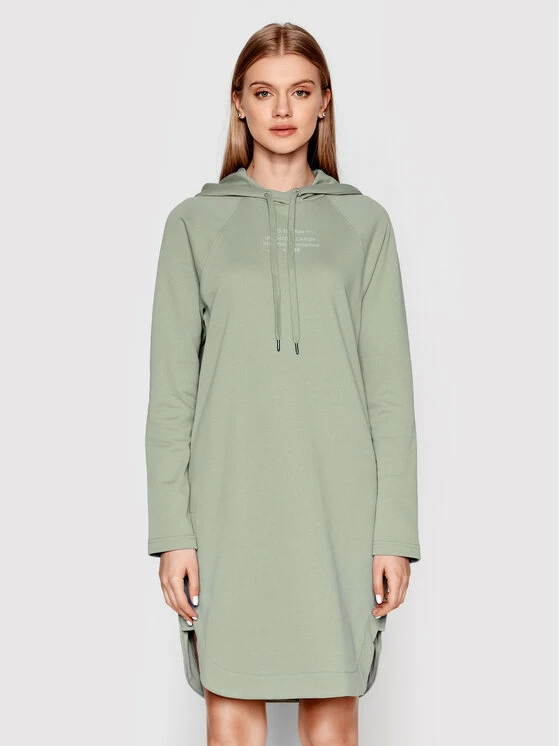 Αγορά ⌛ G-Star Raw Γυναίκες Πλεκτά Φορέματα Φόρεμα υφασμάτινο Heavy Sherland D21382-A613-C959 Πράσινο Relaxed Fit 🧨