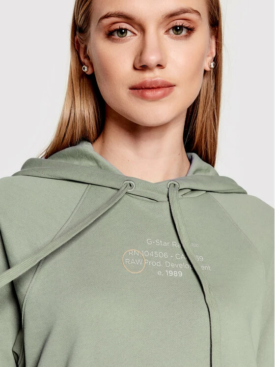 Αγορά ⌛ G-Star Raw Γυναίκες Πλεκτά Φορέματα Φόρεμα υφασμάτινο Heavy Sherland D21382-A613-C959 Πράσινο Relaxed Fit 🧨 - Image 4