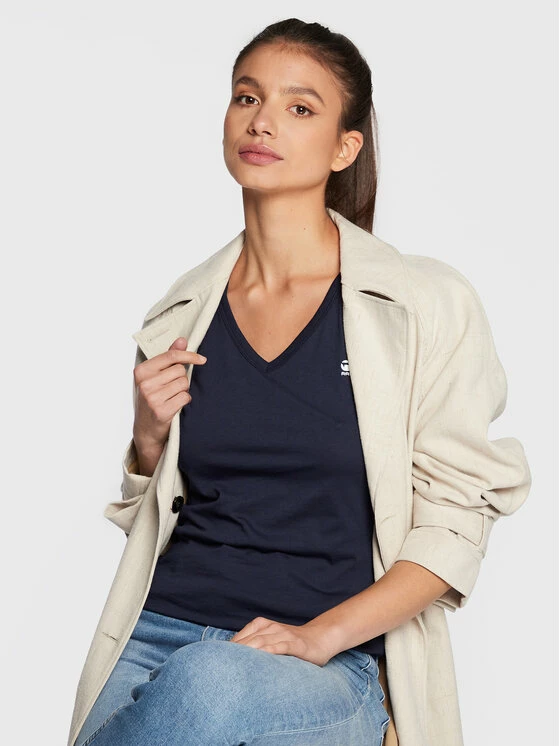 Πολύ καλή προσφορά 🔥 G-Star Raw Γυναίκες T-shirts T-Shirt D04434-2757-6067 Σκούρο μπλε Slim Fit ❤️ - Image 5