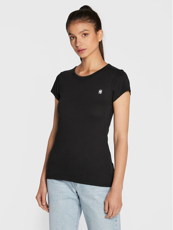 Προώθηση ✨ G-Star Raw Γυναίκες T-shirts T-Shirt D04432-2757-990 Μαύρο Slim Fit 👏