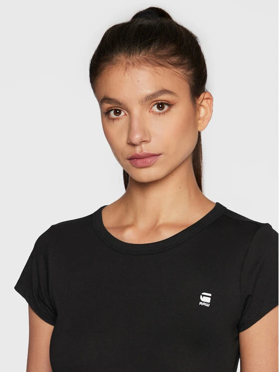 Προώθηση ✨ G-Star Raw Γυναίκες T-shirts T-Shirt D04432-2757-990 Μαύρο Slim Fit 👏 - Image 4