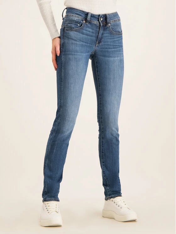 Best Pirce 💯 G-Star Raw Γυναίκες Straight Leg Τζιν D07145-8968-6028 Σκούρο μπλε Regular Fit 🥰