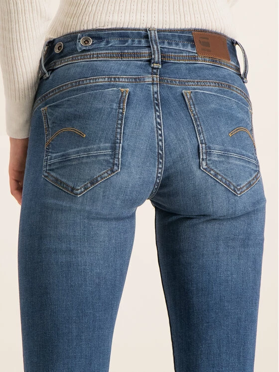 Best Pirce 💯 G-Star Raw Γυναίκες Straight Leg Τζιν D07145-8968-6028 Σκούρο μπλε Regular Fit 🥰 - Image 4