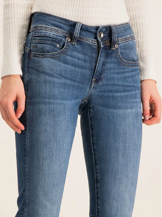 Best Pirce 💯 G-Star Raw Γυναίκες Straight Leg Τζιν D07145-8968-6028 Σκούρο μπλε Regular Fit 🥰 - Image 5