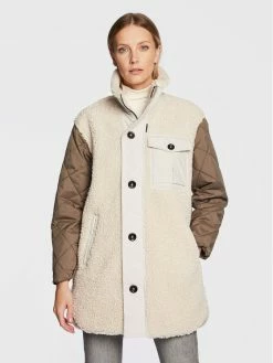 Best Pirce 🎉 G-Star Raw Γυναίκες Μεταβατικά Μπουφάν Μπουφάν μεταβατικό Teddy Mix D22042-C454-159 Μπεζ Regular Fit 😀