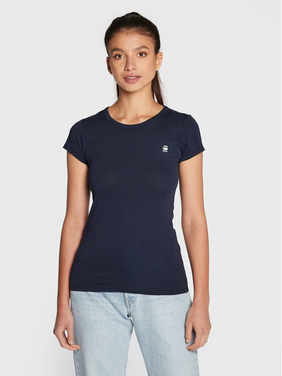 Συμφωνίες ❤️ G-Star Raw Γυναίκες T-shirts T-Shirt D04432-2757-6067 Σκούρο μπλε Slim Fit 🛒