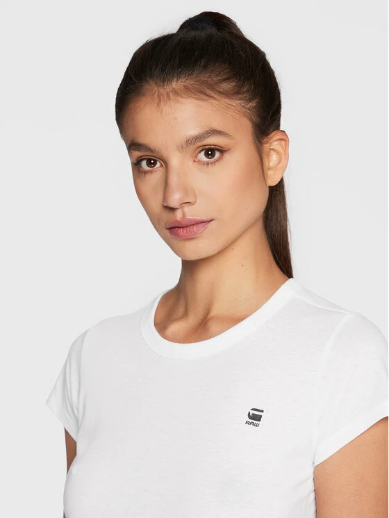 Προώθηση 😉 G-Star Raw Γυναίκες T-shirts T-Shirt D04432-2757-110 Λευκό Slim Fit 😉 - Image 4