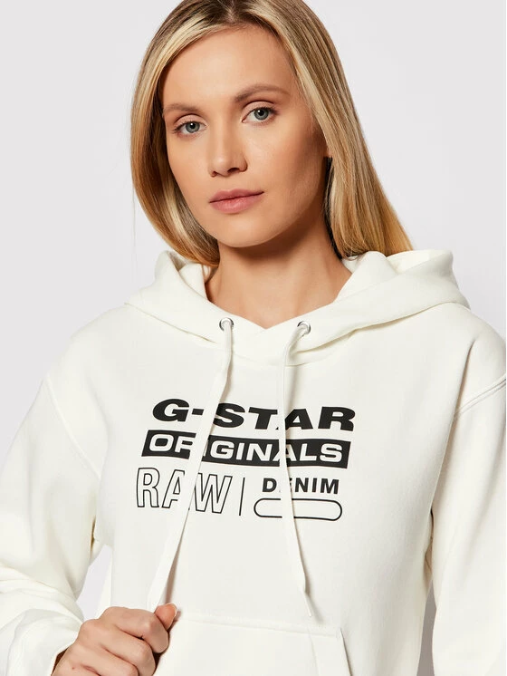 ΧΟΝΔΡΙΚΟ ΕΜΠΟΡΙΟ 🔥 G-Star Raw Γυναίκες Μπλούζες Μπλούζα Premium Core D20760-C235-111 Λευκό Regular Fit 💯 - Image 4