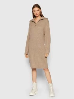 Συμφωνίες 👍 G-Star Raw Γυναίκες Πλεκτά Φορέματα Φόρεμα υφασμάτινο Chunky D20948-B670-1214 Καφέ Loose Fit 👏