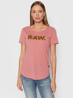Η καλύτερη συμφωνία 😀 G-Star Raw Γυναίκες T-shirts T-Shirt Graphic D19950-4107-3479 Ροζ Slim Fit 👍