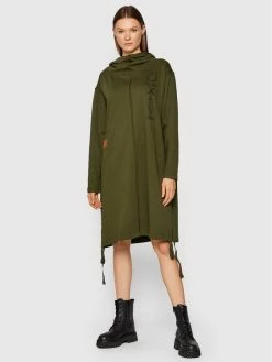 Το φθηνότερο 🛒 G-Star Raw Γυναίκες Πλεκτά Φορέματα Φόρεμα υφασμάτινο Hdd Long D20467-A613-6059 Πράσινο Regular Fit 🛒