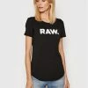 Τοπ 10 ✔️ G-Star Raw Γυναίκες T-shirts T-Shirt Graphic D19950-4107-6484 Μαύρο Slim Fit 🌟